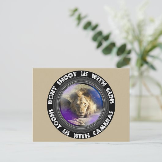 Schuif ons in het wild levende dier- en plantgoed feestdagenkaart (Staand voorkant)