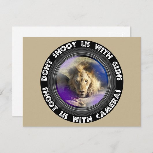 Schuif ons in het wild levende dier- en plantgoed feestdagenkaart (Voorkant / Achterkant)