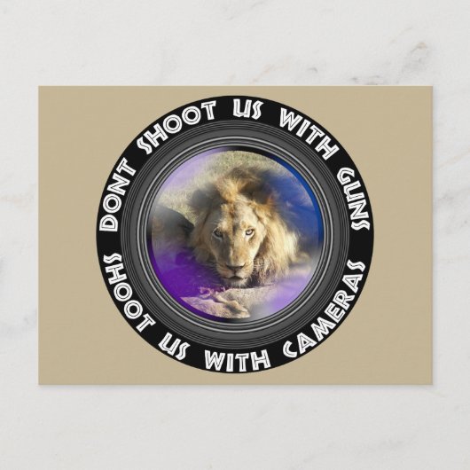 Schuif ons in het wild levende dier- en plantgoed feestdagenkaart (Voorkant)