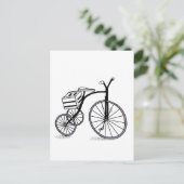 Schuif op 3 wielen briefkaart (Staand voorkant)