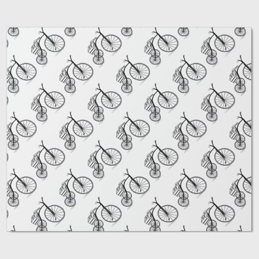 Schuif op 3 wielen cadeaupapier (Vlak)