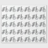 Schuif op 3 wielen cadeaupapier (Vlak)