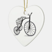 Schuif op 3 wielen keramisch ornament (Links)