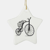 Schuif op 3 wielen keramisch ornament (Rechts)