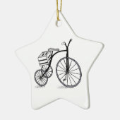 Schuif op 3 wielen keramisch ornament (Links)