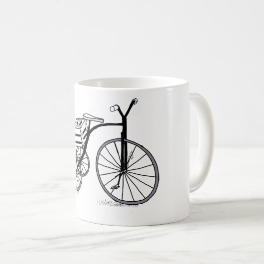 Schuif op 3 wielen koffiemok (Voorkant rechts)