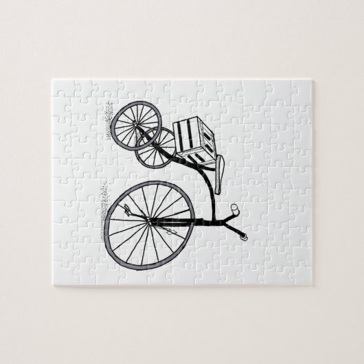 Schuif op 3 wielen legpuzzel (Horizontaal)