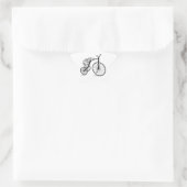 Schuif op 3 wielen ster sticker (Tas)