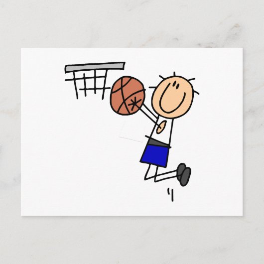 Schuif op Basketball Sink T-shirs en Gifts Briefkaart (Voorkant)