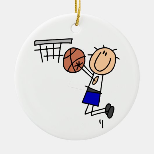 Schuif op Basketball Sink T-shirs en Gifts Keramisch Ornament (Voorkant)