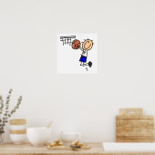 Schuif op Basketball Sink T-shirs en Gifts Poster (Keuken)