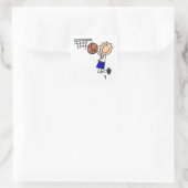 Schuif op Basketball Sink T-shirs en Gifts Vierkante Sticker (Tas)