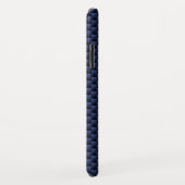 Schuif op blauwe koolstofvezel Case-Mate iPhone case (Achterkant/rechts)