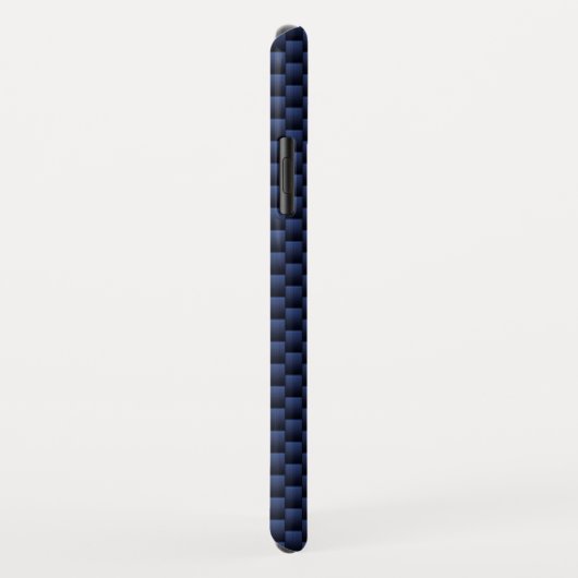 Schuif op blauwe koolstofvezel Case-Mate iPhone case (Achterkant/rechts)