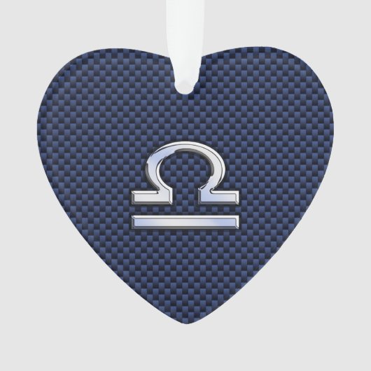 Schuif op blauwe koolstofvezel ornament (voorkant)