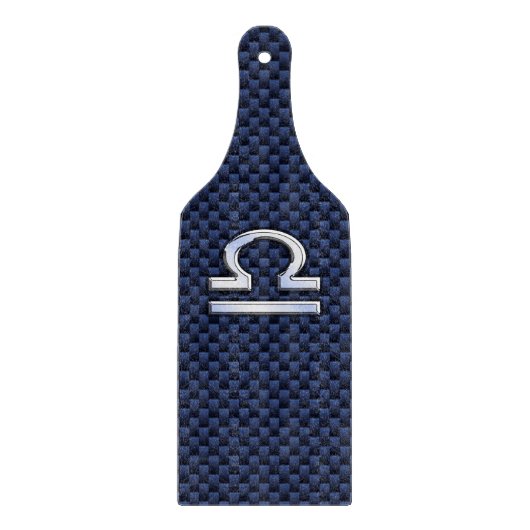 Schuif op blauwe koolstofvezel snijplank (Voorkant)