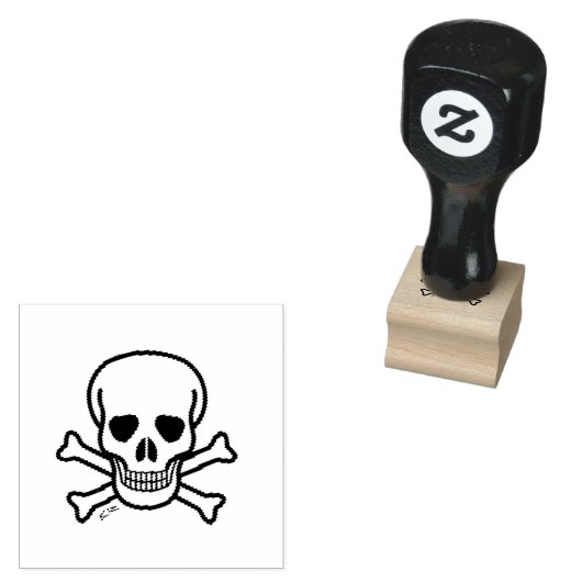 Schuif op Botten rubberstempel (Gestempeld)