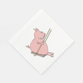 Schuif op een vleugel servet (Hoek)