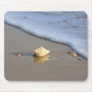 Schuif op het strand muismat