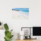Schuif op het strand poster (Thuiskantoor)