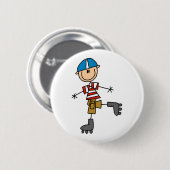 Schuif op het teken Roller Ronde Button 5,7 Cm (Voorkant /achterkant)