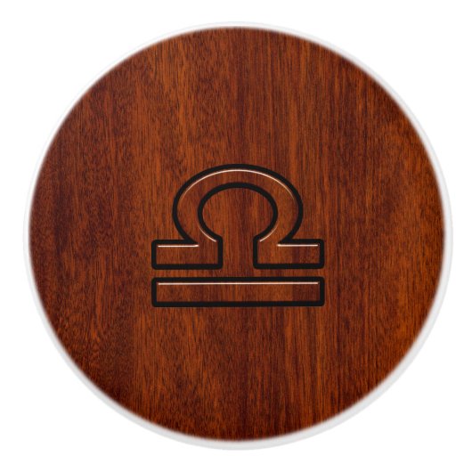 Schuif op Mahogany Style Decor Keramische Knop (Voorkant)