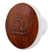 Schuif op Mahogany Style Decor Keramische Knop (Rechts)
