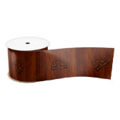 Schuif op Mahogany Style Decor Satijnen Lint (Spoel)
