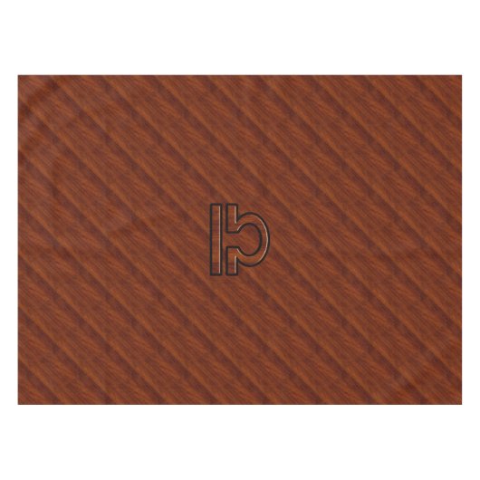 Schuif op Mahogany Style Decor Tafelkleed (Voorkant (Horizontaal))