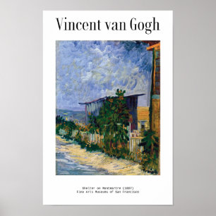 Schuif op Montmartre (1887) van Van Gogh Poster