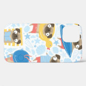 Schuif op vakantie. patroon met cartoon erop Case-Mate iPhone case (Achterkant (horizontaal))