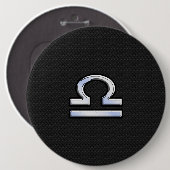 Schuif op zwarte slang ronde button 6,0 cm (Voorkant /achterkant)