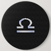 Schuif op zwarte slang ronde button 6,0 cm (Voorkant)