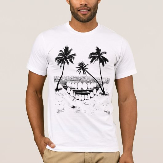 Schuif Palm Tree T-Shirt (Voorkant)