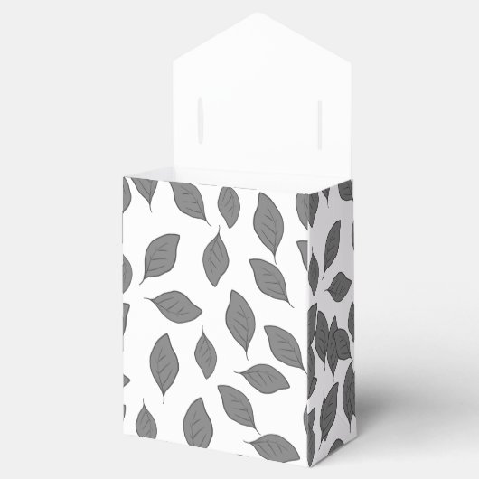 Schuif patroonbladeren bedankdoosjes (Geopend)