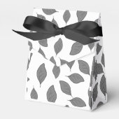 Schuif patroonbladeren bedankdoosjes (Voorkant Zijde)