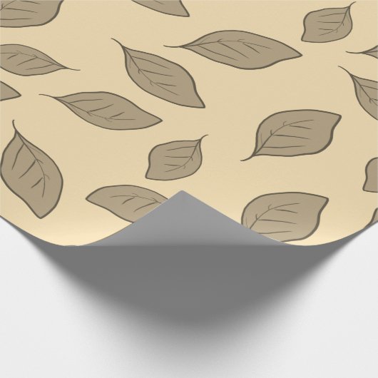 Schuif patroonbladeren cadeaupapier (Hoek)