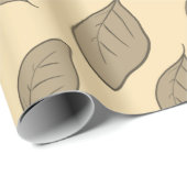 Schuif patroonbladeren cadeaupapier (Rol Hoek)