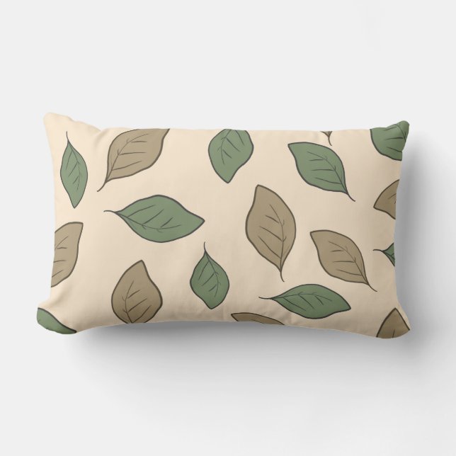 Schuif patroonbladeren kussen (Voorkant)