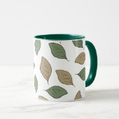 Schuif patroonbladeren mok (Voorkant rechts)