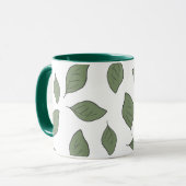 Schuif patroonbladeren mok (Voorkant links)