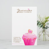 Schuif Roze hars Briefpapier (Staand voorkant)