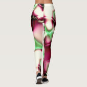 Schuif roze tot groen in nagelachtige lijnen, tot  leggings (Achterkant)