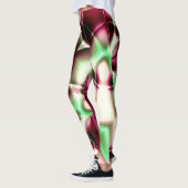 Schuif roze tot groen in nagelachtige lijnen, tot  leggings (Links)