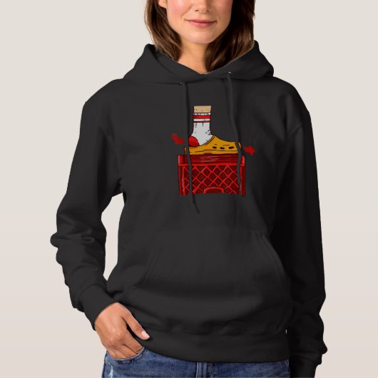 Schuif Schuif Schoefdiagram Crate Challenge Hoodie (Voorkant)