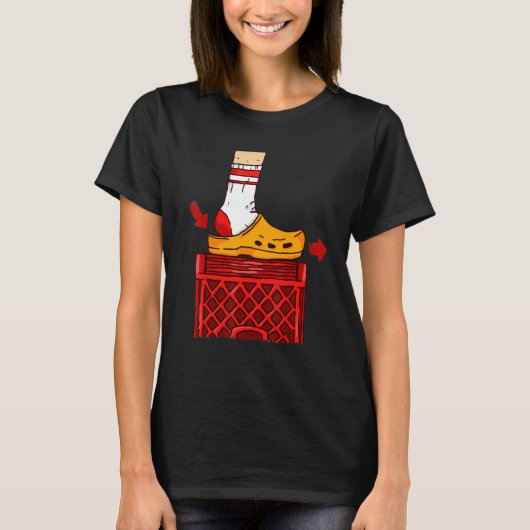 Schuif Schuif Schoefdiagram Crate Challenge T-shirt (Voorkant)