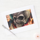 Schuif + slang rechthoekige sticker (Envelop)