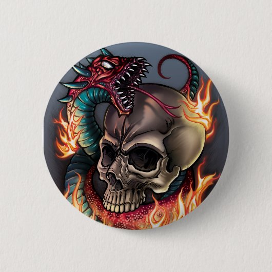 Schuif + slang ronde button 5,7 cm (Voorkant)