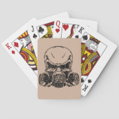 Schuif-slijpgasmasker Pokerkaarten (Achterkant)