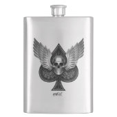 Schuif Smeerbare stalen kolf Heupfles (Voorkant)